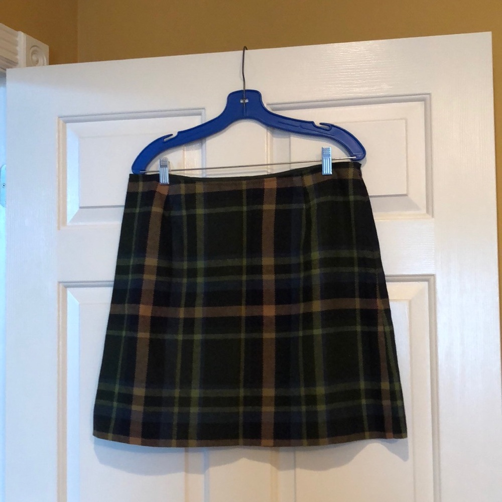 New Never Been Worn, plaid,  wool/acrylic/polyester ladies skirt size 14!